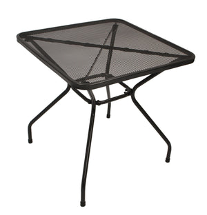 Gartengarnitur Sitzgruppe CLASSIC 4-teilig, Streckmetall anthrazit (Tisch 70x70cm)