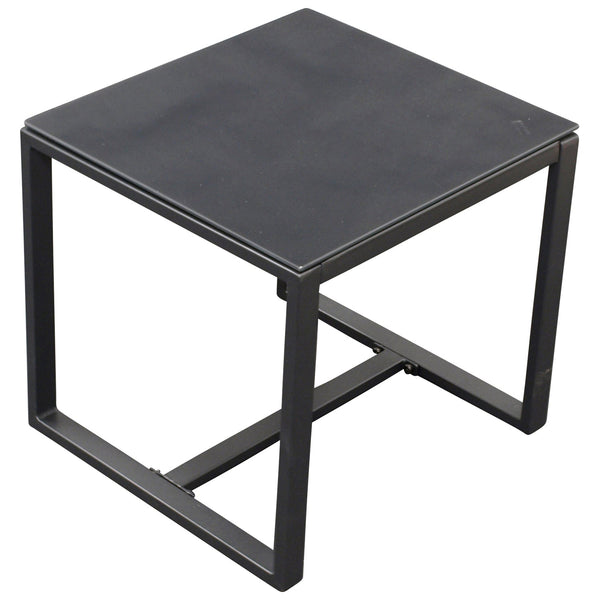 Garnitur MALTA 3-teilig, Metall schwarz und Polyrattan schwarz, mit Polstern