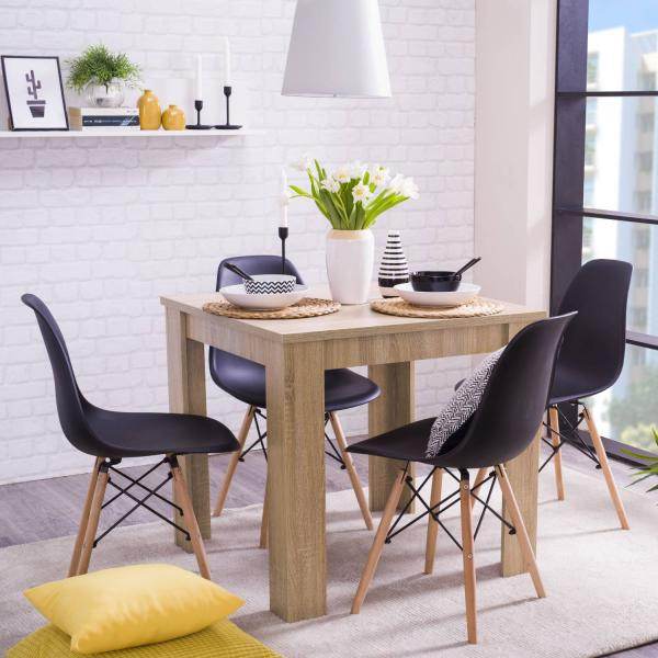 Esstisch Holztisch Küchentisch 80x80 cm Holz Massiv Eiche