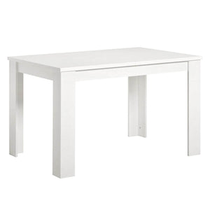 Esstisch mit 4 Stühlen Set Essgruppe Samt Grau Holz Weiss 120x80 cm Massiv
