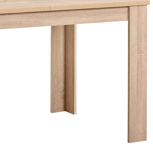 Esstisch mit 4 Stühlen Set 120x80 cm Samt Natur Creme
