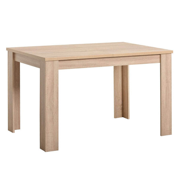 Esstisch mit 4 Stühlen Set 120x80 cm Samt Natur Creme