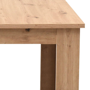 Esstisch mit 4 Stühlen Essgruppe Set 160x90 cm Eiche Beige