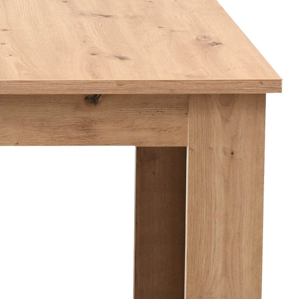 Esstisch mit 4 Stühlen Essgruppe Set 160x90 cm Eiche Beige