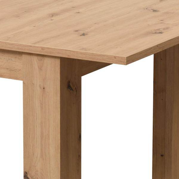 Esstisch ausziehbar Holztisch 160x90 cm Holz Massiv Eiche