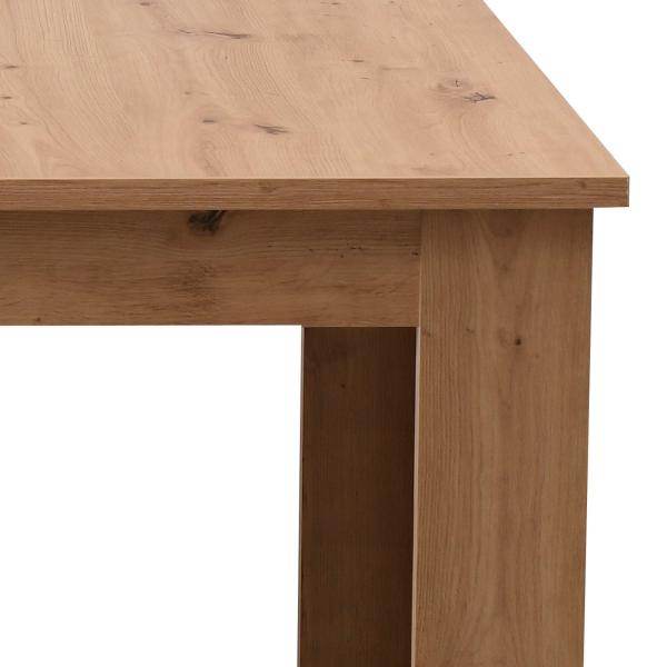 Esstisch ausziehbar Holztisch 160x90 cm Holz Massiv Eiche