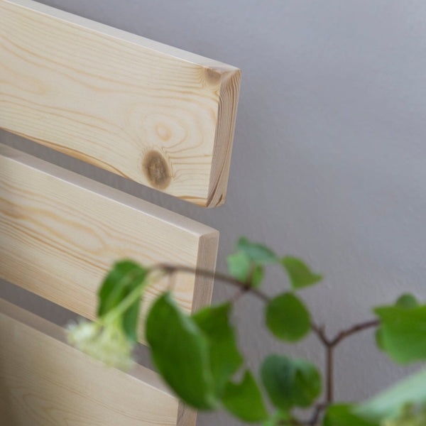 Holzbett 120x200 cm Natur | Doppelbett | mit Lattenrost | massiv | Kind Jugend Gast