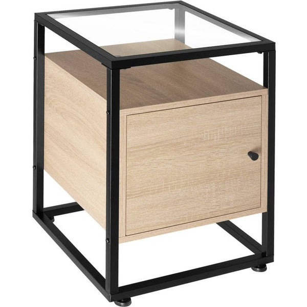 Nachttisch Dudley 40x43x60,5cm Industrial Holz hell, Eiche Sonoma
