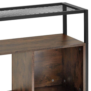 Regal Hastings Industrial Holz dunkel, rustikal