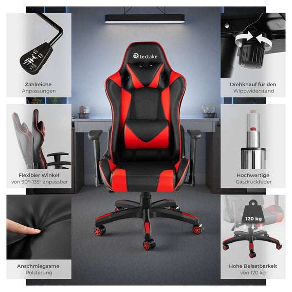 Racing office chair Twink, red