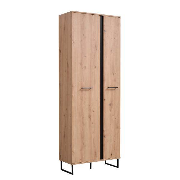 Garderobe Flurgarderobe Set Flurmöbel Industrial Style Komplettset 5-tlg Holz Eiche
