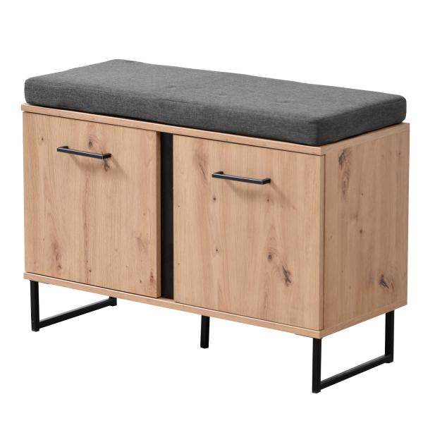 Garderobe Flurgarderobe Set Flurmöbel Industrial Style Komplettset 5-tlg Holz Eiche