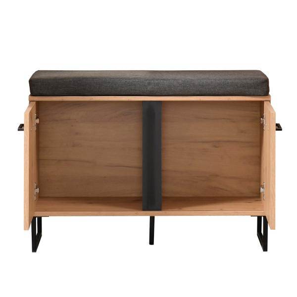 Garderobe Flurgarderobe Set Flurmöbel Industrial Style Komplettset 5-tlg Holz Eiche