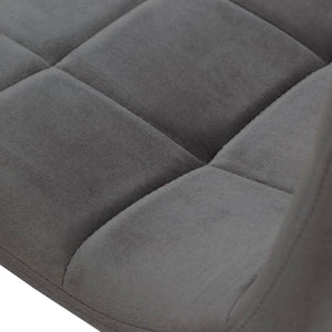 Esstisch mit 2 Stühlen Set Essgruppe 90x60 cm Weiss Grau