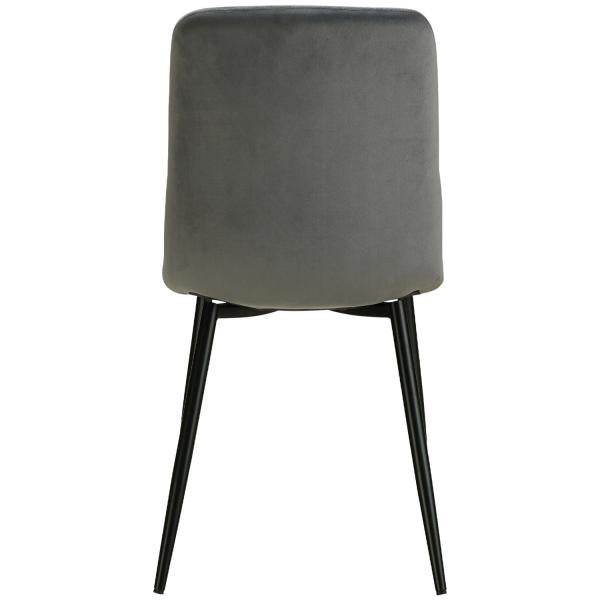 6er Set Grau Samt Esszimmerstühle Küchenstühle Polsterstühle Modern