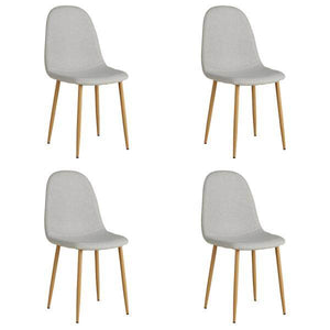 4er Set Grau Esszimmerstühle Küchenstühle Polsterstühle Modern