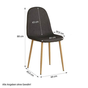 4er Esszimmerstuhl Set Anthrazit Esszimmerstühle Küchenstühle Polsterstühle