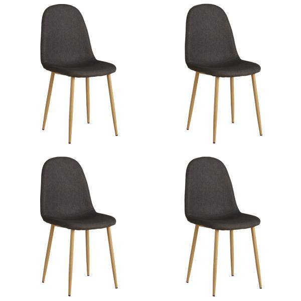 4er Esszimmerstuhl Set Anthrazit Esszimmerstühle Küchenstühle Polsterstühle