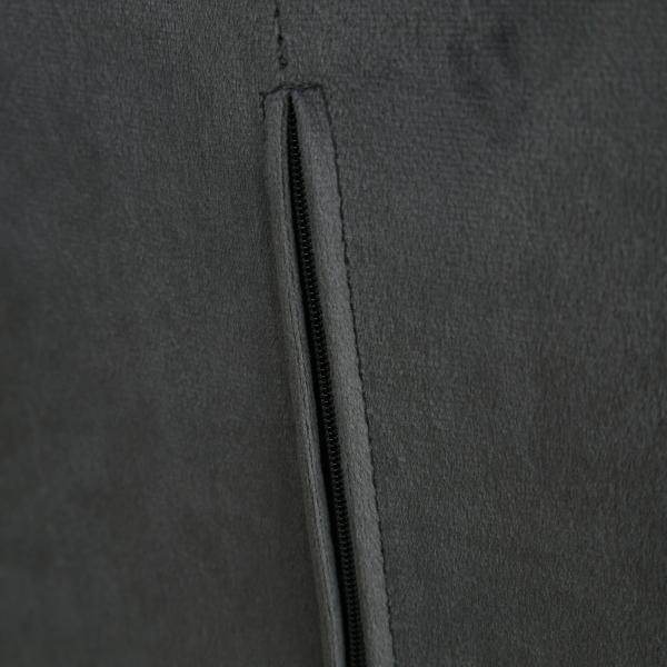 Polsterstuhl Samt Grau Esszimmerstuhl Polstersessel Armlehnenstuhl