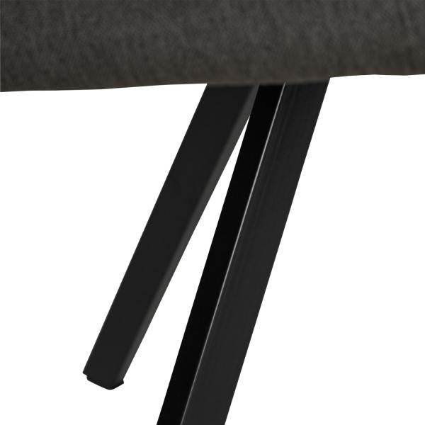 Polsterstuhl Anthrazit Esszimmerstuhl Polstersessel Armlehnenstuhl