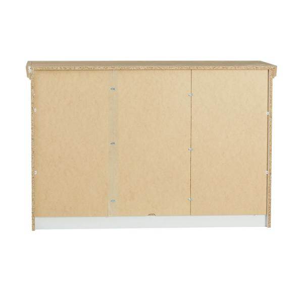 Kommode Sideboard Holz Eiche Weiss Massiv Highboard Anrichte