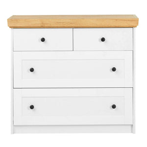 Kommode Sideboard Holz Eiche Weiss Massiv Schrank Highboard Anrichte