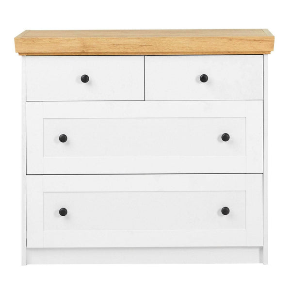 Kommode Sideboard Holz Eiche Weiss Massiv Schrank Highboard Anrichte