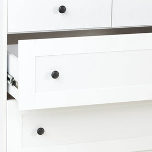 Kommode Sideboard Holz Eiche Weiss Massiv Schrank Highboard Anrichte