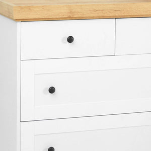 Kommode Sideboard Holz Eiche Weiss Massiv Schrank Highboard Anrichte