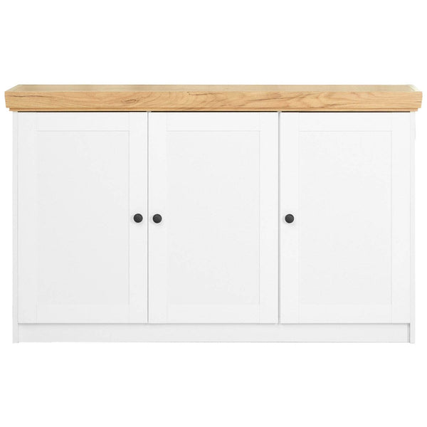 Kommode Sideboard Holz Eiche Weiss Massiv Schrank Highboard Anrichte