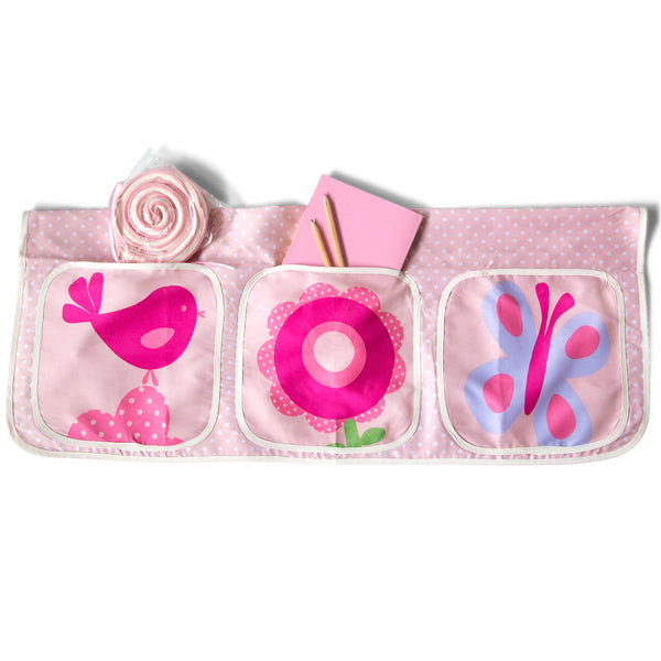 Hochbett Kinder 90x200 cm Weiss mit Vorhang Pink Rosa | Turm | Rutsche | ohne Lattenrost