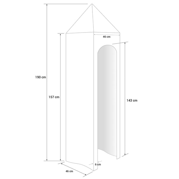 Hochbett Kinder 90x200 cm Weiss mit Vorhang Pink Rosa | Turm | Rutsche | ohne Lattenrost