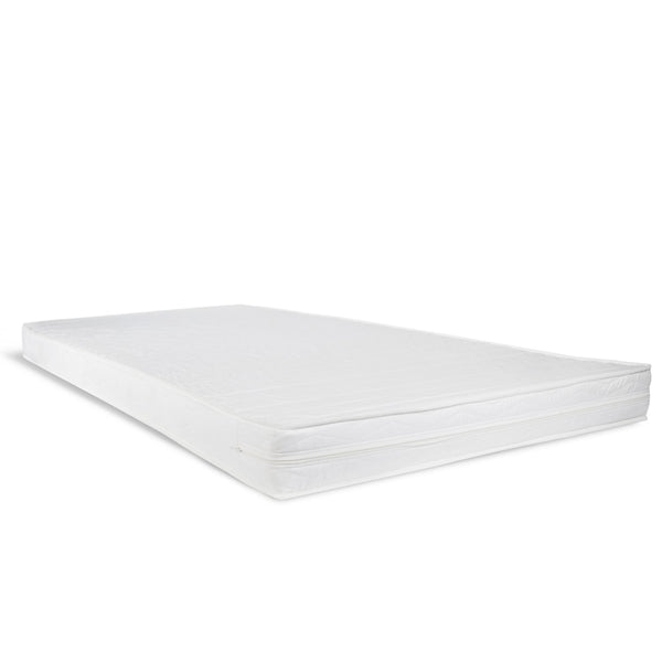 Doppelbett mit Matratze und Lattenrost 120x200 Bett Weiss Kiefer Massiv Holzbett