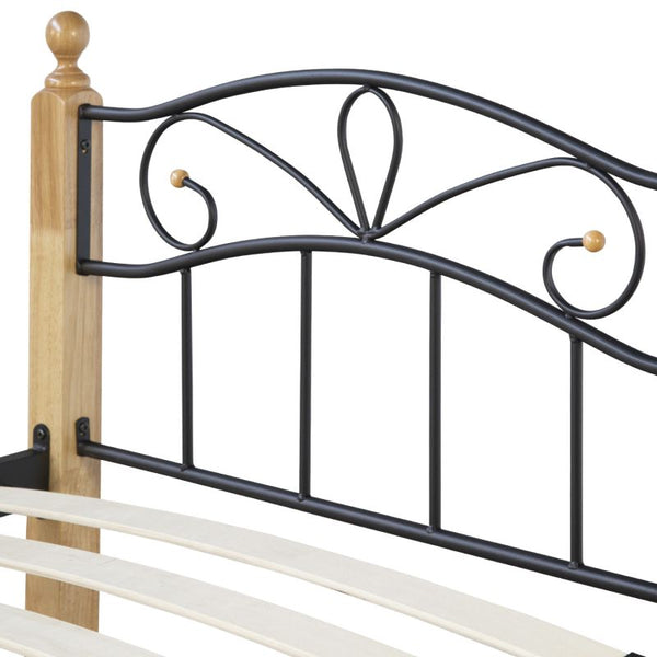 Metallbett mit Matratze Lattenrost 90x200 cm