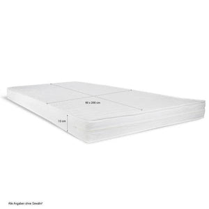 Polsterbett mit Matratze 90x200 Lattenrost Doppelbett Bett Grau