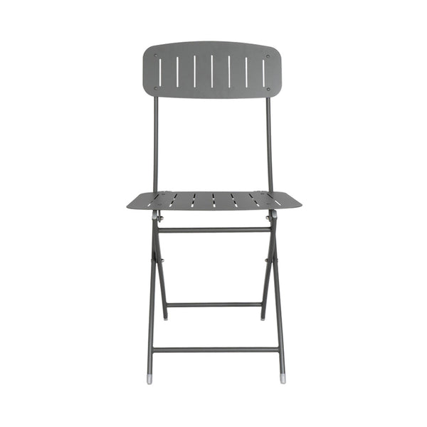 CONTINI Gartentisch 110x70cm mit 4 Stühlen Metall anthrazit