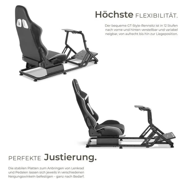 Gamingstuhl Play Rennsitz schwarz