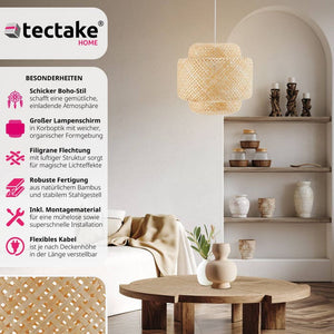 Deckenleuchte Lignea Lux aus Bambus