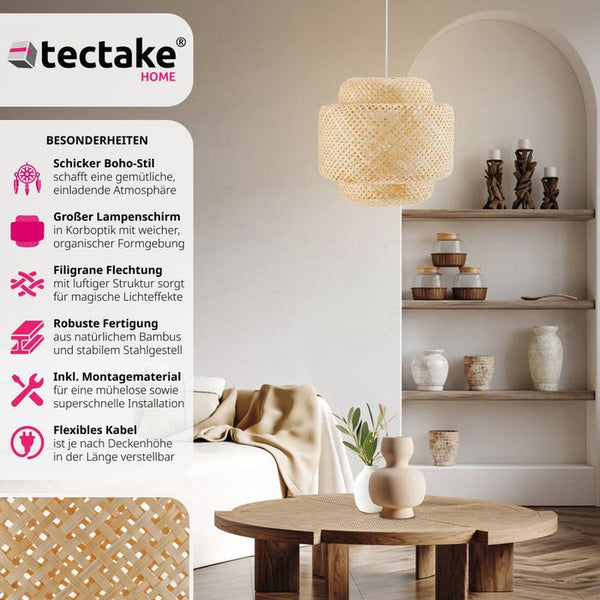 Deckenleuchte Lignea Lux aus Bambus