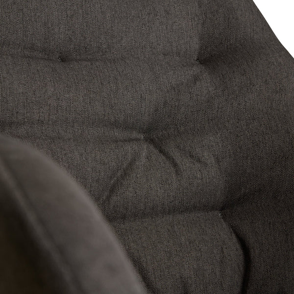 Polsterstuhl Leinen Anthrazit | 4er Set | mit Armlehnen | Küche Esszimmer Büro