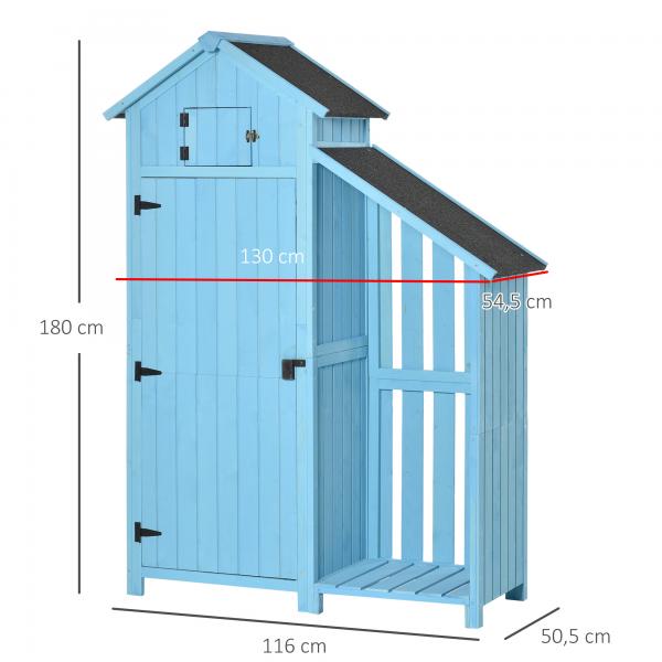 Gartenhaus Gerätehaus Geräteschuppen Himmelblau