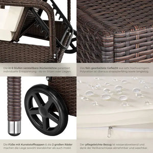 Rattan Sonnenliege