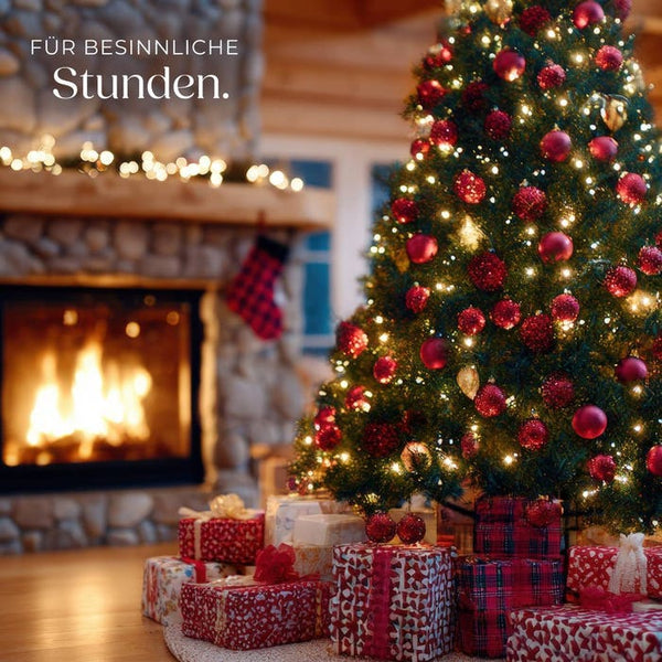 24er Set Weihnachtskugeln rot