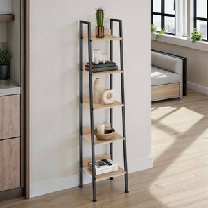 Leiterregal Folkestone Industrial Holz hell, Eiche Sonoma 35,5 x 31,5 x 170,5 cm