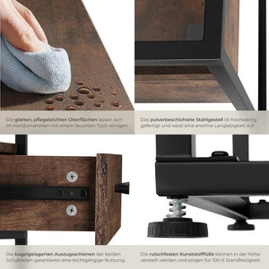 Lowboard Maidenhead 121,5x41,5x50,5cm Industrial dunkelbraun