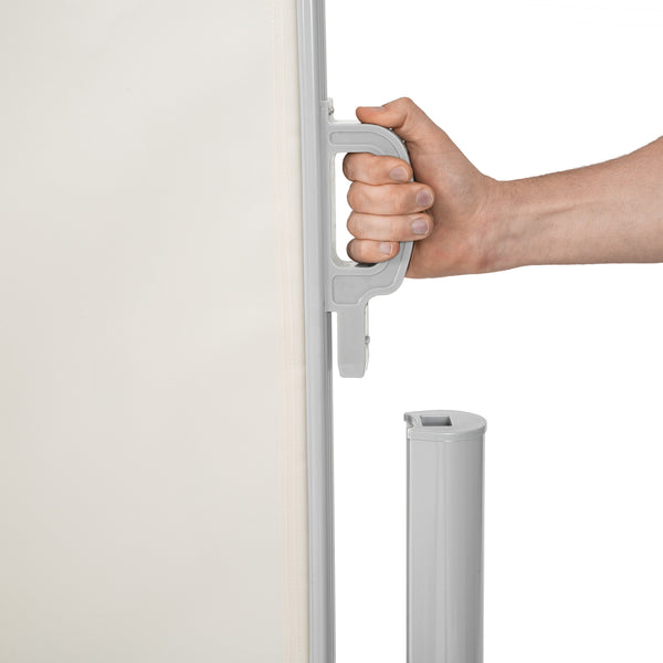 Tendalino laterale in alluminio, bianco, 180x300cm