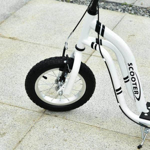 Tretroller Scooter Cityroller verstellbar Aluminium Weiss