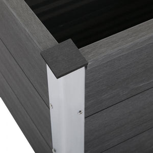 Pflanzkasten Blumenkübel Blumenkasten WPC + Aluminium
