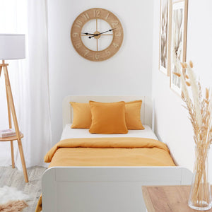 Komfortbett 90x200 mit Lattenrost Seniorenbett Höhenverstellbar Holzbett Weiss