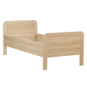 Komfortbett 90x200 mit Lattenrost Seniorenbett Höhenverstellbar Holzbett Eiche